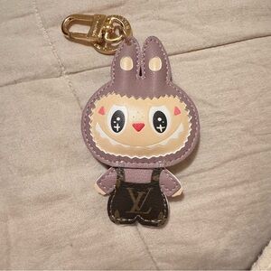 LV labubu keychain